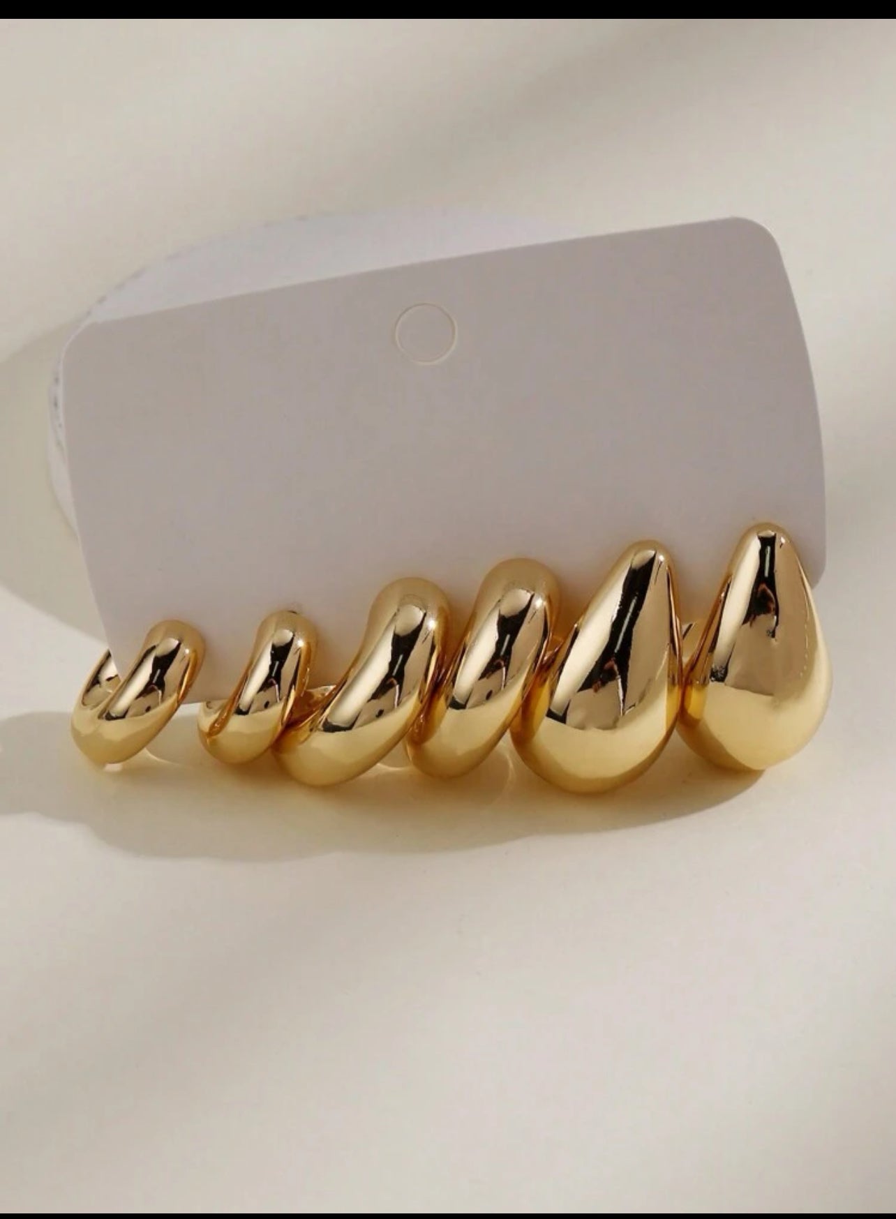 3pairs European And American Classic Fashionable C-Shaped