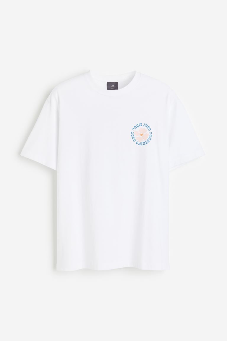 H&M Loose Fit Printed T-shirt